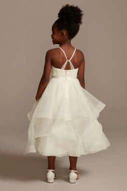 Lace and Tulle Flower Girl Dress with Full Skirt David's Bridal WG1371